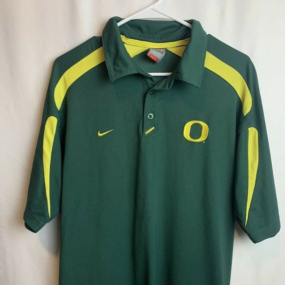 Nike Mens Green DRY Performance Polo Shirt Large - Picture 1 of 6